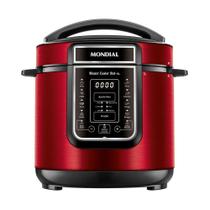 Panela de Pressão Elétrica Digital 6L Mondial Vermelho/Inox PE-60-6L-RI 127V/60HZ