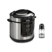 Panela de Pressão Elétrica Digital EPP60DI 220V Eos com Moedor Sal ou Pimenta Realce P Tramontina Panela de Pressão Elétrica Digital EPP60DI 220V Eos com Moedor Sal ou Pimenta Realce P Tramontina