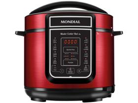Panela de Pressão Elétrica Digital Mondial - Master Cooker Red PE-39 900W 5L Timer