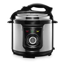 Panela de pressão elétrica elgin 4 litros 840w inox 10 receitas 127v Panela de pressão elétrica elgin 4 litros 840w inox 10 receitas 127v
