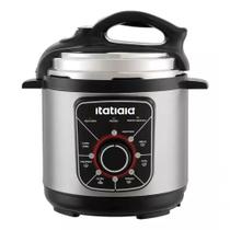 Panela de Pressão Eletrica Essencial 3L 700W Inox com Preto 127V Panela de Pressão Eletrica Essencial 3L 700W Inox com Preto 127V