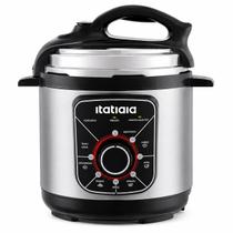 Panela de Pressão Elétrica Essencial Itatiaia 3L 127V 700W Inox Preto Panela de Pressão Elétrica Essencial Itatiaia 3L 127V 700W Inox Preto