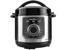 Panela de Pressão Elétrica Inox 700W Multifuncional 3 Litros BPP01PI Cozinha e Refogar Britânia Panela de Pressão Elétrica Inox 700W Multifuncional 3 Litros BPP01PI Cozinha e Refogar Britânia