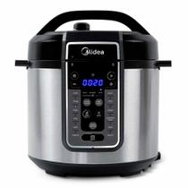 Panela de Pressão Elétrica MasterSteam Midea Preta e Inox - PPG70S