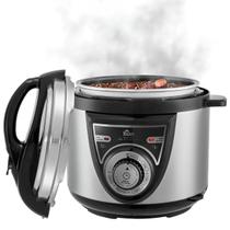 Panela De Pressão Elétrica Mecânica Inox 4l 800w Kian Para Cozinha Casa Cozimento Comida Em Aço Inox 110v