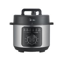 Panela De Pressão Elétrica Midea 4 Litros Mecânica Preta E Inox PPM41 110V Panela De Pressão Elétrica Midea 4 Litros Mecânica Preta E Inox PPM41 110V