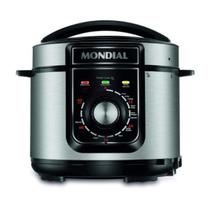 Panela De Pressão Elétrica Mondial 5L Pratic Cook Preta 127V