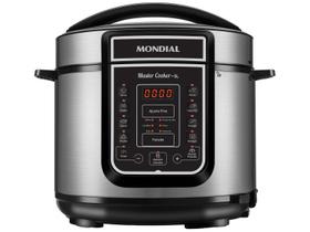Panela de Pressão Elétrica Mondial Digital Master Cooker 5L 14 Funções 900W Preto/Inox 127V - PE-38