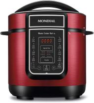 Panela de Pressão Elétrica Mondial Digital Master Cooker 700W PE-41 Vermelha/Preta - 220v