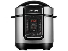 Panela de Pressão Elétrica Mondial Master Cooker 3L com 14 Funções 700W Preto/Inox 127V - PE-40