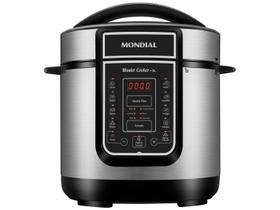Panela de Pressão Elétrica Mondial Master Cooker 3L com 14 Funções 700W Preto/Inox 220V - PE-40