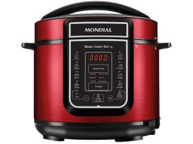 Panela de Pressão Elétrica Mondial Master Cooker Red PE-39 Panela de Pressão Elétrica Mondial Master Cooker Red PE-39