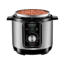Panela de Pressão Elétrica Mondial Pratic Cook 3L 10 Funções 700W Preto 127V - PE-47-3L-I