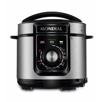 Panela de Pressão Elétrica Mondial Pratic Cook 5L Premium Preto/Inox PE-48-5L