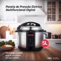 Panela de Pressão Elétrica Multifuncional Digital de 5 Litros em Inox - Modelo HQ-Y5DI Panela de Pressão Elétrica Multifuncional Digital de 5 Litros em Inox - Modelo HQ-Y5DI