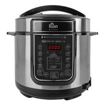 Panela de Pressão Elétrica PPE102 6L, Kian, Timer Ajustável, Controle de Temperatura, Cuba Antiaderente, Inox - 220V Panela de Pressão Elétrica PPE102 6L, Kian, Timer Ajustável, Controle de Temperatura, Cuba Antiaderente, Inox - 220V