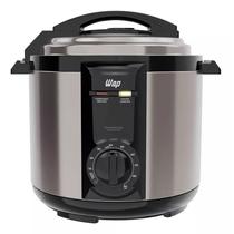 Panela De Pressão Elétrica Wap Wppe2 5 Llitros Antiaderente 900w Inox Preta