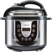 Panela De Pressão Eletrônica Agratto 4L PED 01 60hz 800w Inox 127V