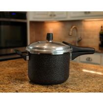 Panela De Pressão Fast Antiaderente 4,5L Preta Nacional