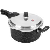 Panela De Pressão Fast Fechamento Externo Antiaderente 3L Preto Panela De Pressão Fast Fechamento Externo Antiaderente 3L Preto