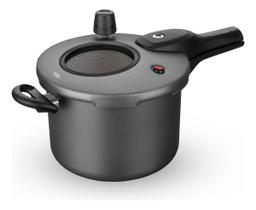 Panela De Pressão Fec Externo 4,5 L Visor Grande Grafite Mta Panela De Pressão Fec Externo 4,5 L Visor Grande Grafite Mta