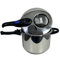Panela De Pressão Fec Externo 6 L Visor Grande Inox Mta Panela De Pressão Fec Externo 6 L Visor Grande Inox Mta