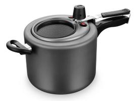 Panela De Pressão Fec Interno 4,5 L Visor Grande Grafite Mta