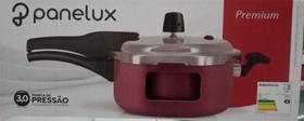 Panela de pressão fechamento externo 3 litros cor cereja panelux premium