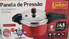 Panela de pressão fechamento externo 4,5 litros cor black eirilar Panela de pressão fechamento externo 4,5 litros cor black eirilar