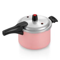 Panela De Pressão Fechamento Externo 5 Litros Rosa Rose Pink Bebê Barbie Alumínio Resistente Panela De Pressão Fechamento Externo 5 Litros Rosa Rose Pink Bebê Barbie Alumínio Resistente