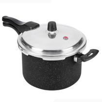 Panela De Pressão Fechamento Externo Antiaderente 4,5L Preto Panela De Pressão Fechamento Externo Antiaderente 4,5L Preto