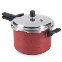 Panela De Pressão Fechamento Externo Antiaderente 4,5L Vermelho Panela De Pressão Fechamento Externo Antiaderente 4,5L Vermelho