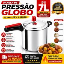 Panela de Pressão Globo 7 L Cozinhe Fácil e Rápido!