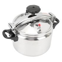 Panela De Pressão Grande De Alumínio 7L Profissional Eficiente Segura Com Duas Alças Para Fogão a