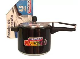 Panela De Pressão Grenada Alumínio - 4,5 Litros - Preto Panela De Pressão Grenada Alumínio - 4,5 Litros - Preto