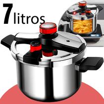 Panela De Pressão Indução 7 Litros Com Fechamento Externo Power Click Linha Premium