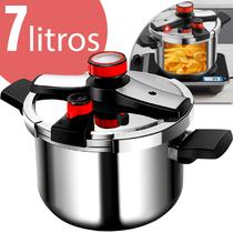 Panela De Pressão Indução 7 Litros Com Fechamento Externo Power Click Linha Premium