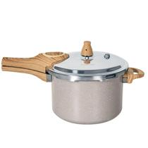 Panela de Pressão Indução Brinox Antiaderente Ceramic Life Pressure 4,2 Litros Areia