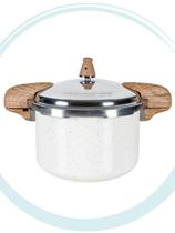 Panela de Pressão Indução Brinox Pressure Antiaderente Ceramic Life 5,4 L Vanila Panela de Pressão Indução Brinox Pressure Antiaderente Ceramic Life 5,4 L Vanila