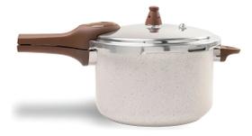 Panela de Pressão Indução Ceramic Pressure 6,8l Vanilla 4952/103 Brinox Panela de Pressão Indução Ceramic Pressure 6,8l Vanilla 4952/103 Brinox