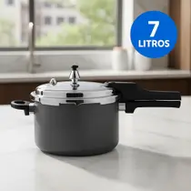 Panela De Pressão Indução E Gás 7 Litros Antiaderente Tamanho Grande Linha Premium
