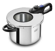 Panela De Pressão Inox 6 Litros Premium Mta Cod 6020 Cinza