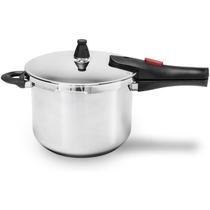 Panela de Pressão Inox Brinox Ultra com Fundo Triplo 4 Litros Ø20 cm com 4 Dispostivos de Segurança Panela de Pressão Inox Brinox Ultra com Fundo Triplo 4 Litros Ø20 cm com 4 Dispostivos de Segurança