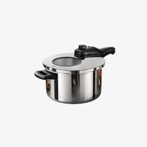 Panela De Pressão Inox Com Visor MTA N22 / 4,5L - Fundo Triplo Para Indução MTA - 6010 Panela De Pressão Inox Com Visor MTA N22 / 4,5L - Fundo Triplo Para Indução MTA - 6010
