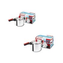 Panela de Pressão Kit 2 unidades 4,5L e 7L - Econômico e Resistente GLOBO Panela de Pressão Kit 2 unidades 4,5L e 7L - Econômico e Resistente GLOBO