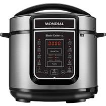 Panela de Pressão Mondial Master Cooker 5L PE-38 Prata/Preta 127V