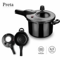 Panela de Pressão MTA 4,5L INDUÇÃO Antiaderente Visor Vidro Fechamento Externo Panela de Pressão MTA 4,5L INDUÇÃO Antiaderente Visor Vidro Fechamento Externo