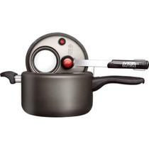 Panela De Pressão MTA Antiaderente 3 L Grafite Com Visor Panela De Pressão MTA Antiaderente 3 L Grafite Com Visor