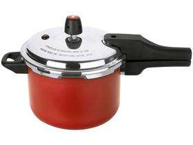 Panela de Pressão Multiflon Antiaderente - Vermelha 4,5L Quartzo