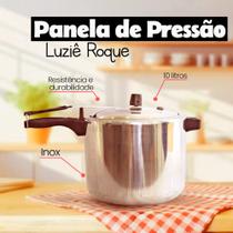 Panela de Pressão Polida 10 Litros Grande Inox Classic